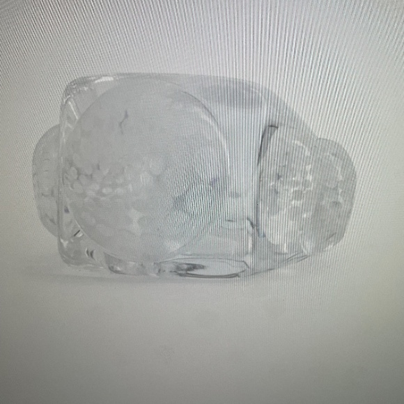 JEAN PAUL GAULTIER X La Manso The Ice Cube Ring clear recycled plastic NWT - Picture 3 of 7